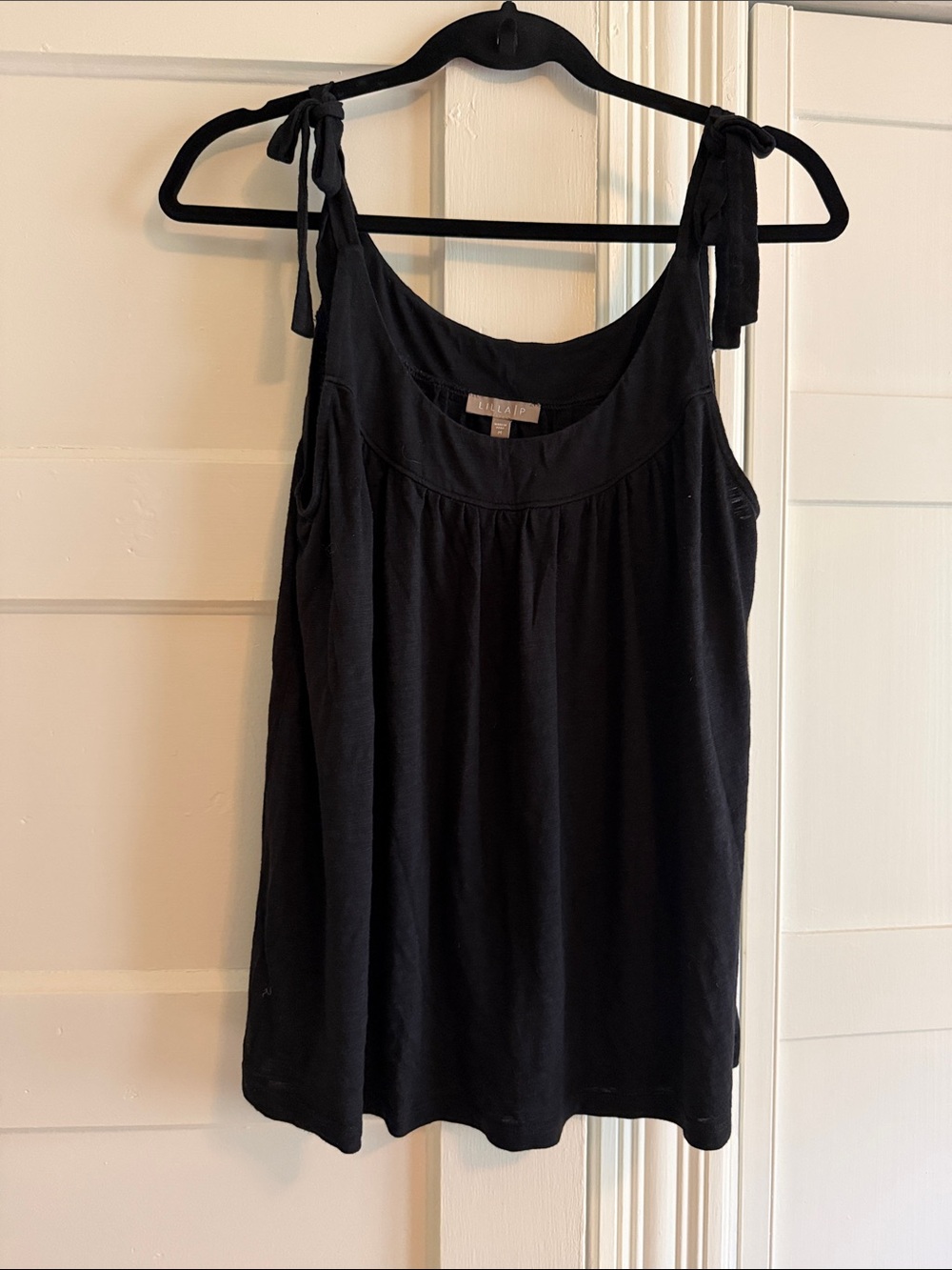 Lilla P Black Tie Strap Swing Tank